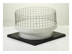Snow scales: an open-grid measuring unit on a flat base plate