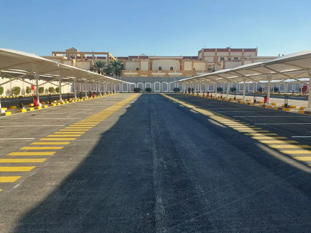 Arabian drilling car parking shades — PVDF — Khobar